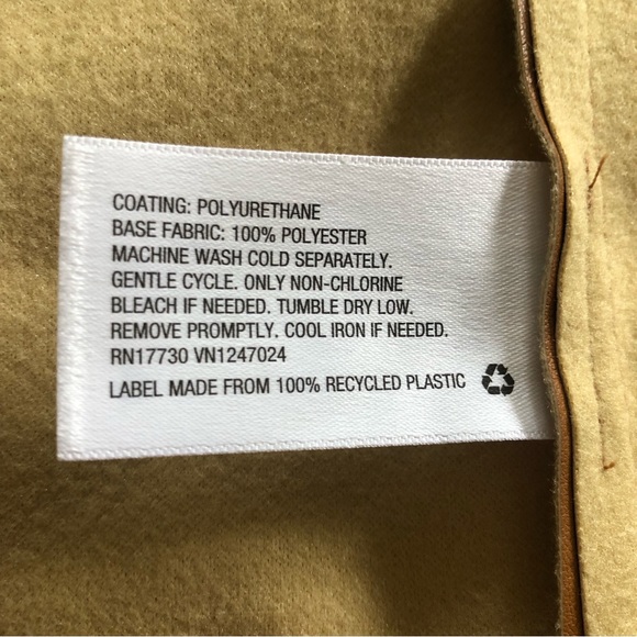 NWOT Ava & Viv plus size faux leather belted trench coat. Caramel size 4X - Picture 7 of 8